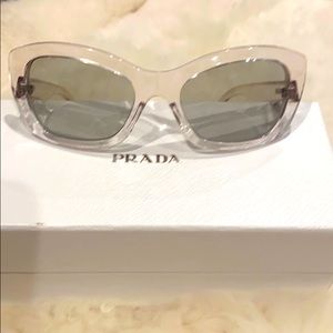 Clear Prada sunglasses